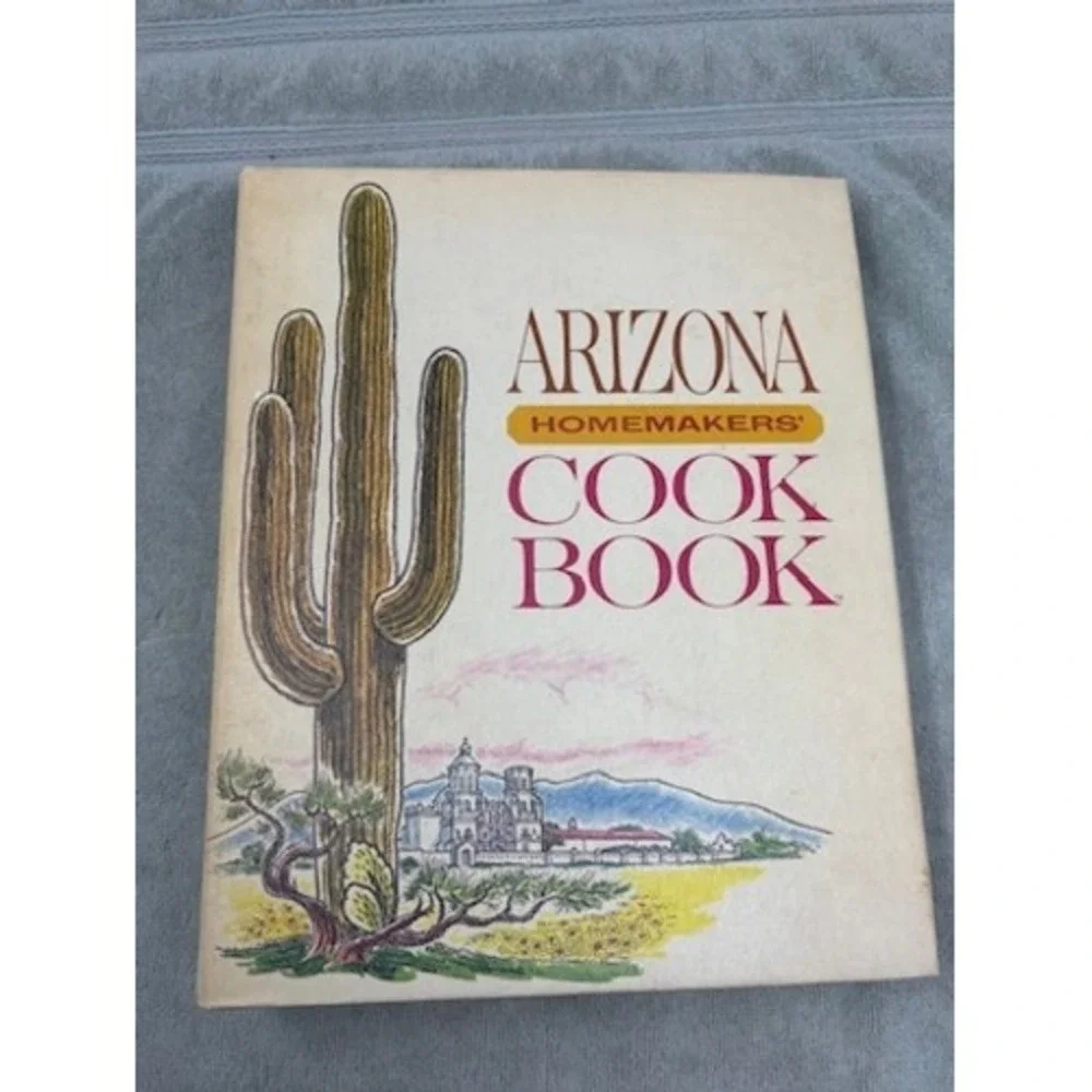 Vintage‎ Arizona Homemakers Cookbook Ring Bound Illustrated Tabbed Dividers
